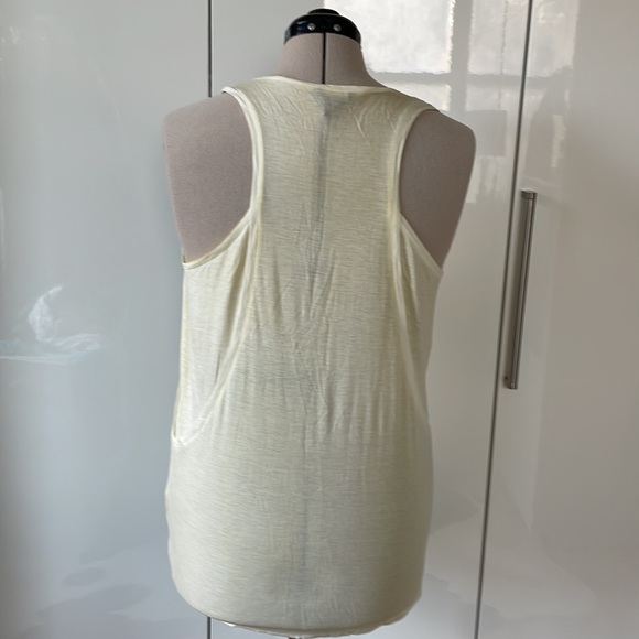 CLUB MONACO Tank Top Color-Yellow/White Size-Large NWOT - Picture 3 of 8